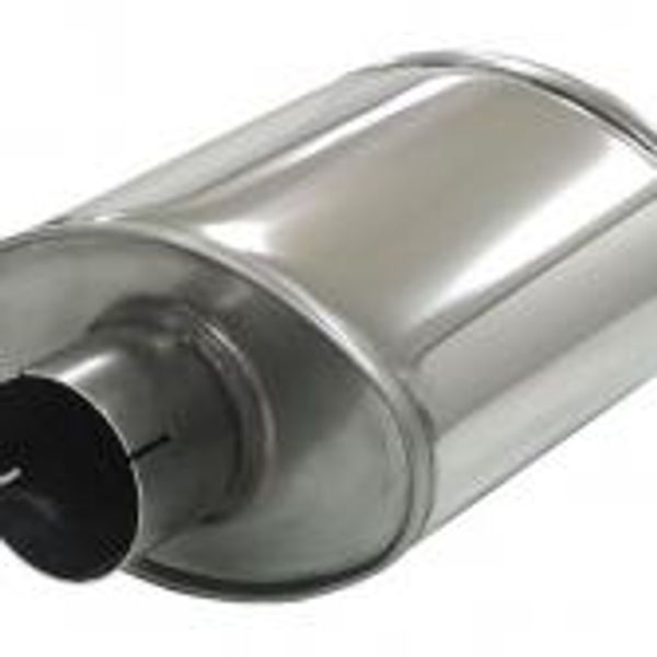 Hovedbilde Oval Rustfri  Lyddemper 2,5